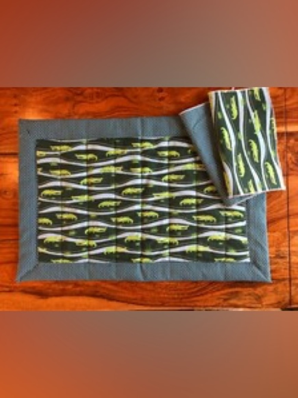 Alligators with polka dots Placemat Set